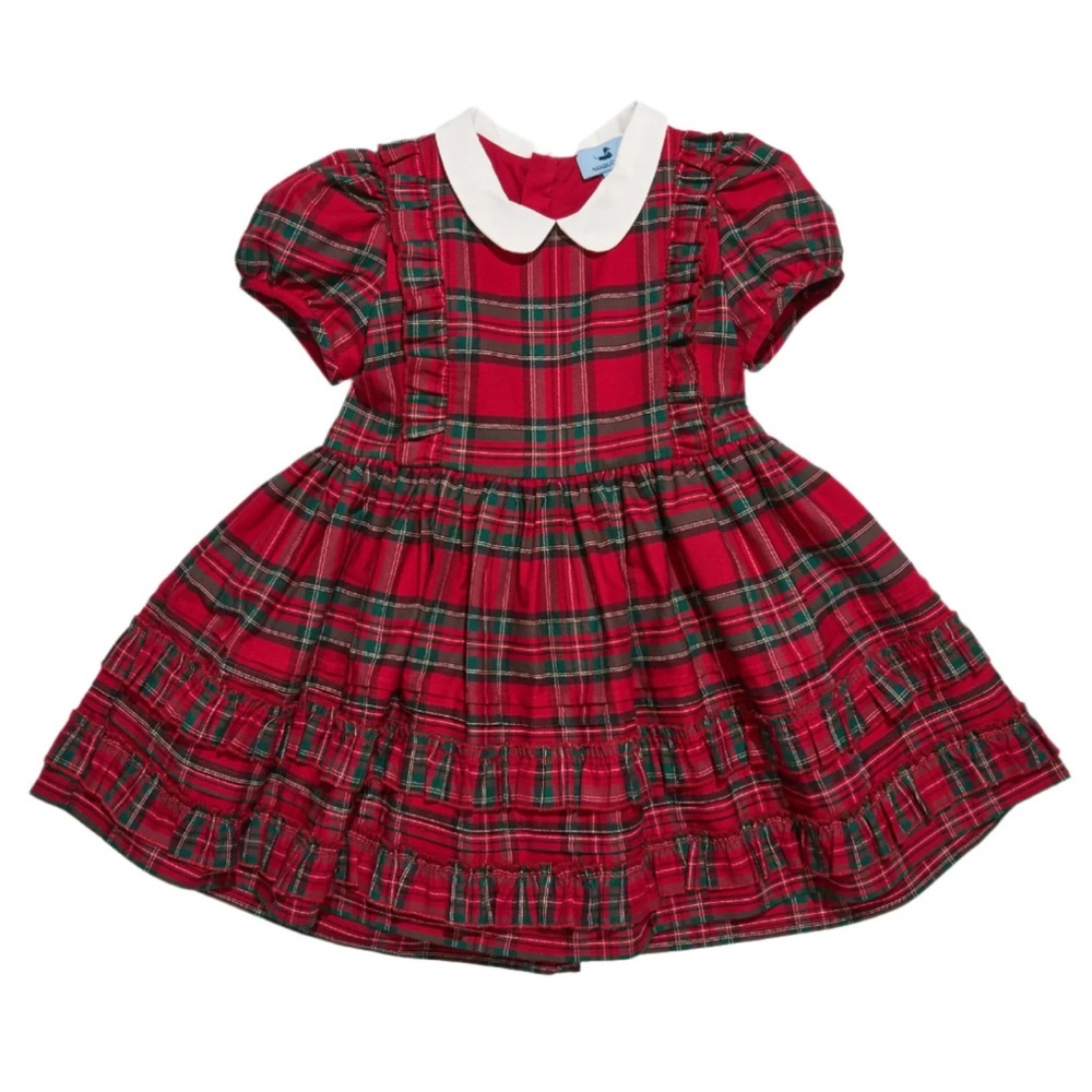 Red and Green Tartan Dress